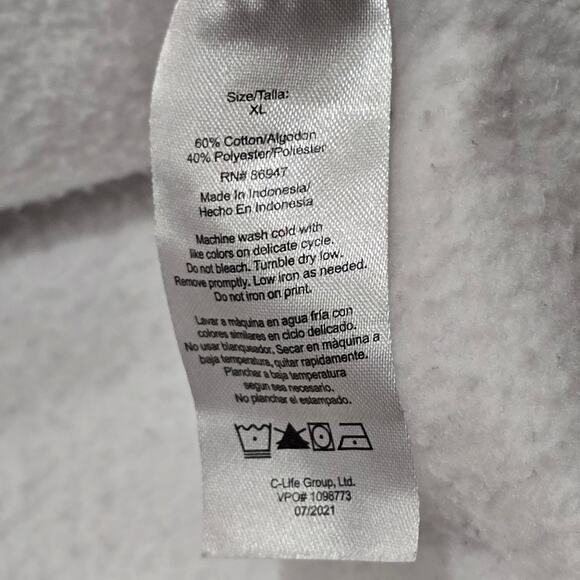 NASA Hyper Space Life Group Astronaut Graphic Logo Kangaroo Pouch Sweater Hoodie - Picture 8 of 11